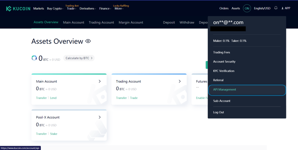 Kucoin Dashboard - Telegram crypto price bot