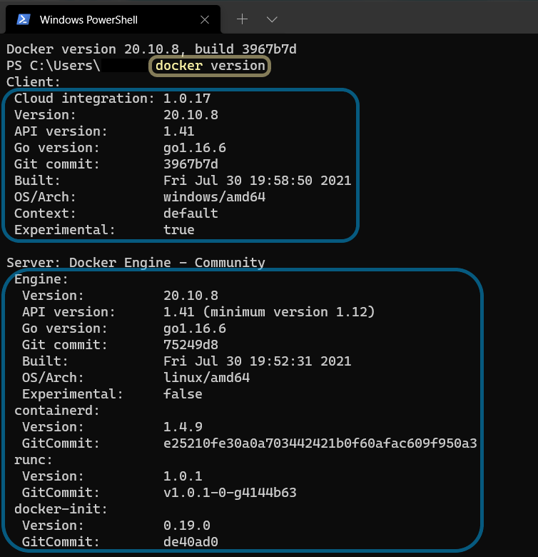 docker installation verification