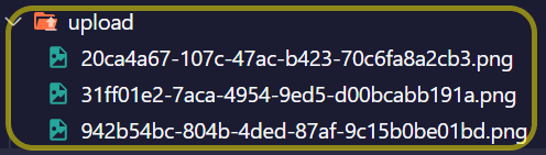 Upload directory of our drag and drop file uploader