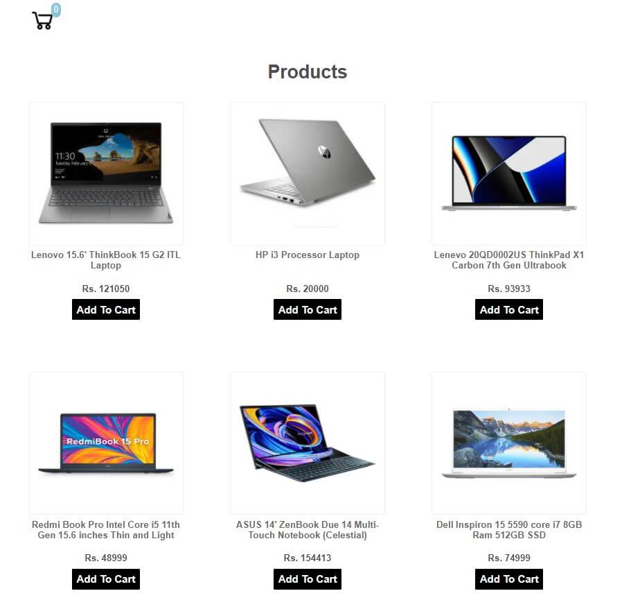 vuejs shopping cart plugin store ui