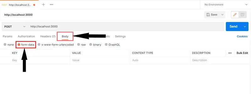 cloudinary in nodejs - select form-data